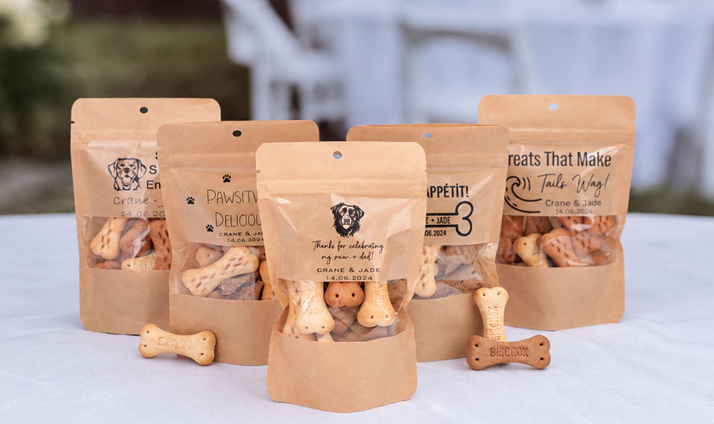 custom dog treats bags