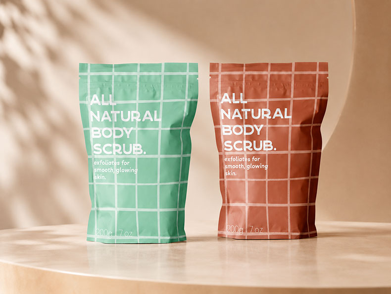 custom printed body scrub packaging