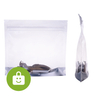 Transparan kustom-bau herbal pengemasan tas ritsleting anak-anak doypack-moisture packbag