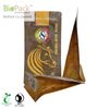 Traditional coffee bag with colour printing one way valve zipper in natural evolution plant base plastic from China