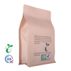 Flat Bottom Pouches 8 Side Sealed Compostable Paper Bag With Window