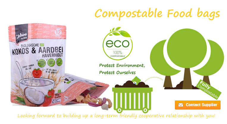 Sacos de ziplock compostáveis