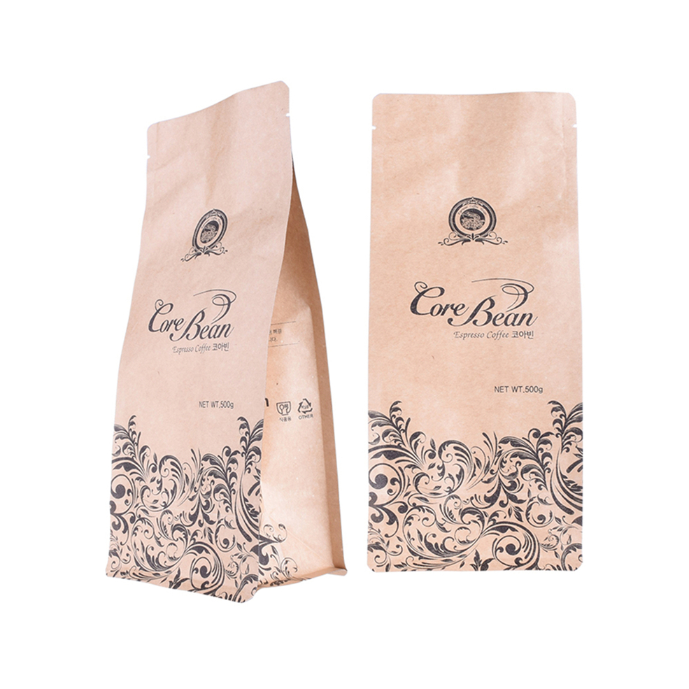 Color Printing Resealable Zipper Paper Food Pouches Coffee Packing