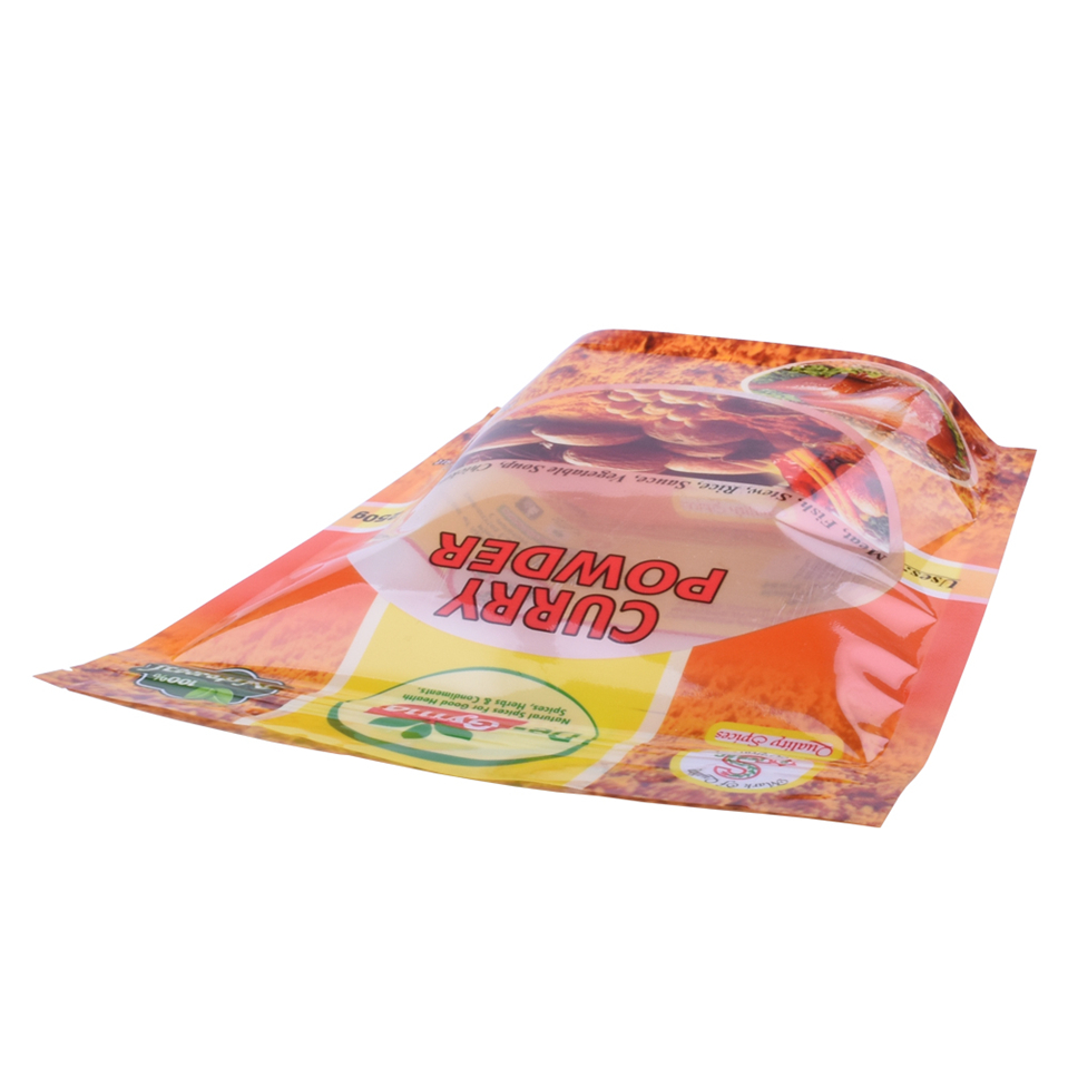 Unique Clear Storage Packaging Bags with Zipper Supplies Curry Powder Ziplock Sample Bags