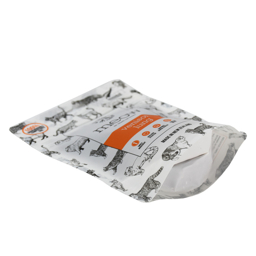 Stand Up Resealable Compostable Pouches Packaging Bags For Pet Food
