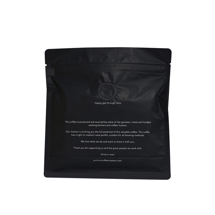 Good Seal Ability plastic poly flat bottom coffee bag