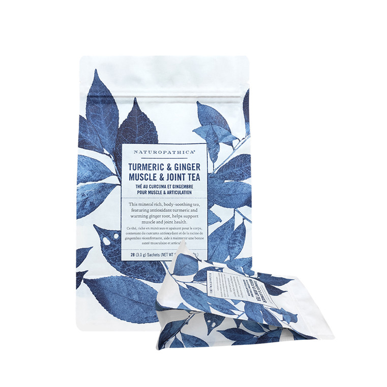 kraft paper compostable flat bottom pouch