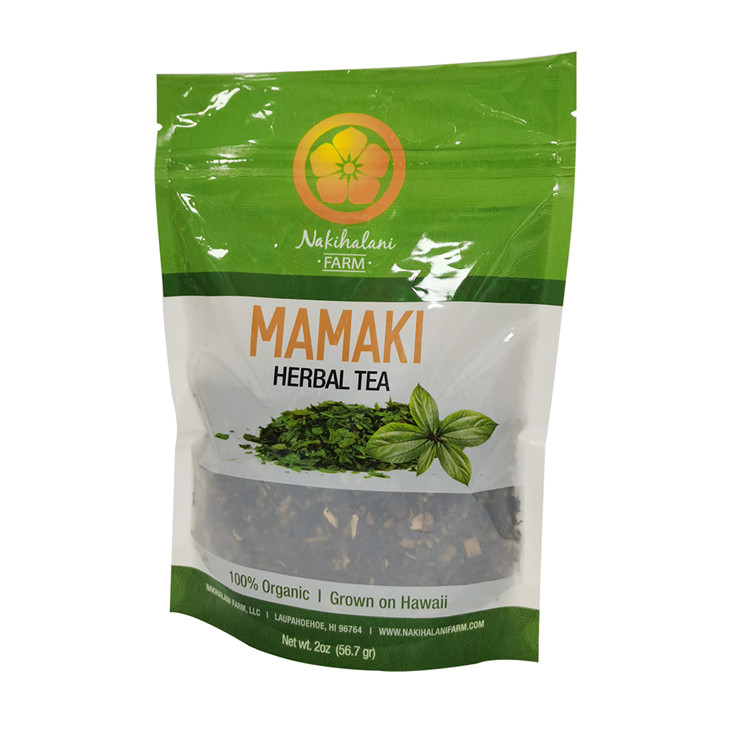 100% Compostable Material Window Herbal Dry Flower Packaging Tea Bags