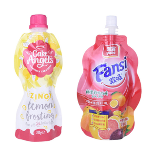 Flexible Verpackung, die flüssigen Beutelausstriche ausüben