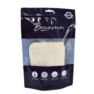 Excellent Quality Jeat Sealed Recycled Green Bio Bags with Ziplock Top