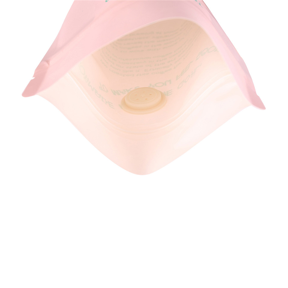 Customized Logo Flat Bottom Transparent Zip Lock Bag with Tear Notch Manufacturers