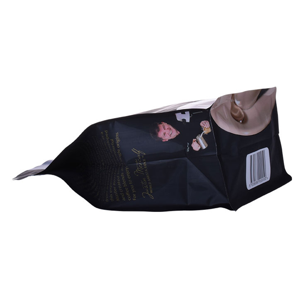 Reusable Resealable Zipper Bag With Handle Kraft Coffee Bags 