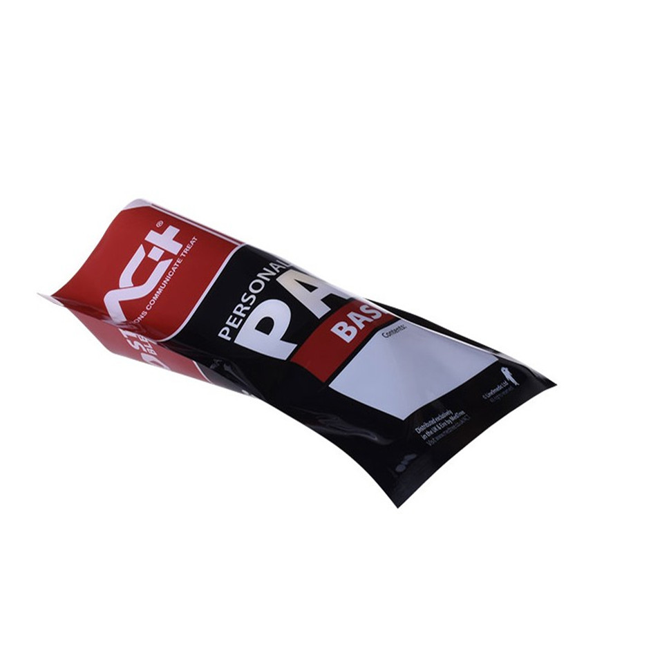 Resealabele Top Seal Kraft Compostable Stand Up Pouch With Window