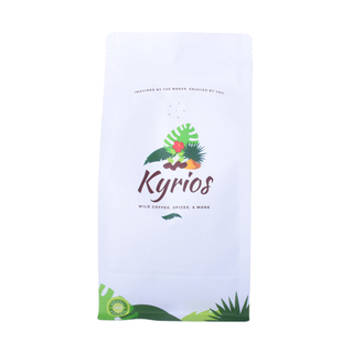 Recyclable Material Renewable Multiple Color Glossy White Plastic Coffee Bags