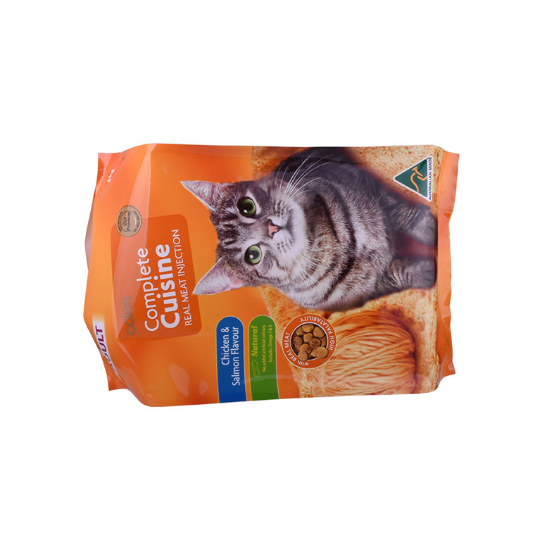 Newest Recyclable Materials Block Bottom Eco Friendly Cat Litter Bags with Glossy Finish