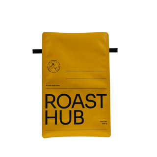 Biodegradable Food Grade High Barrier Flat Bottom Coffee Bag with Tin Tie