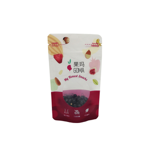 China Nuts Packaging Manufacture 100% Recyclable Stand Up Pouch with Clear Window