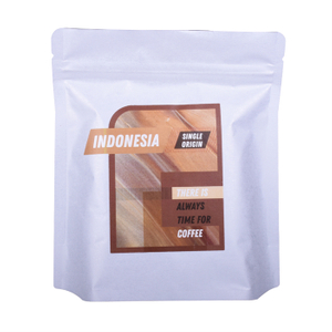 Exquisite Stand-Up Frosted Kraft Paper Coffee Bean Packaging Bags