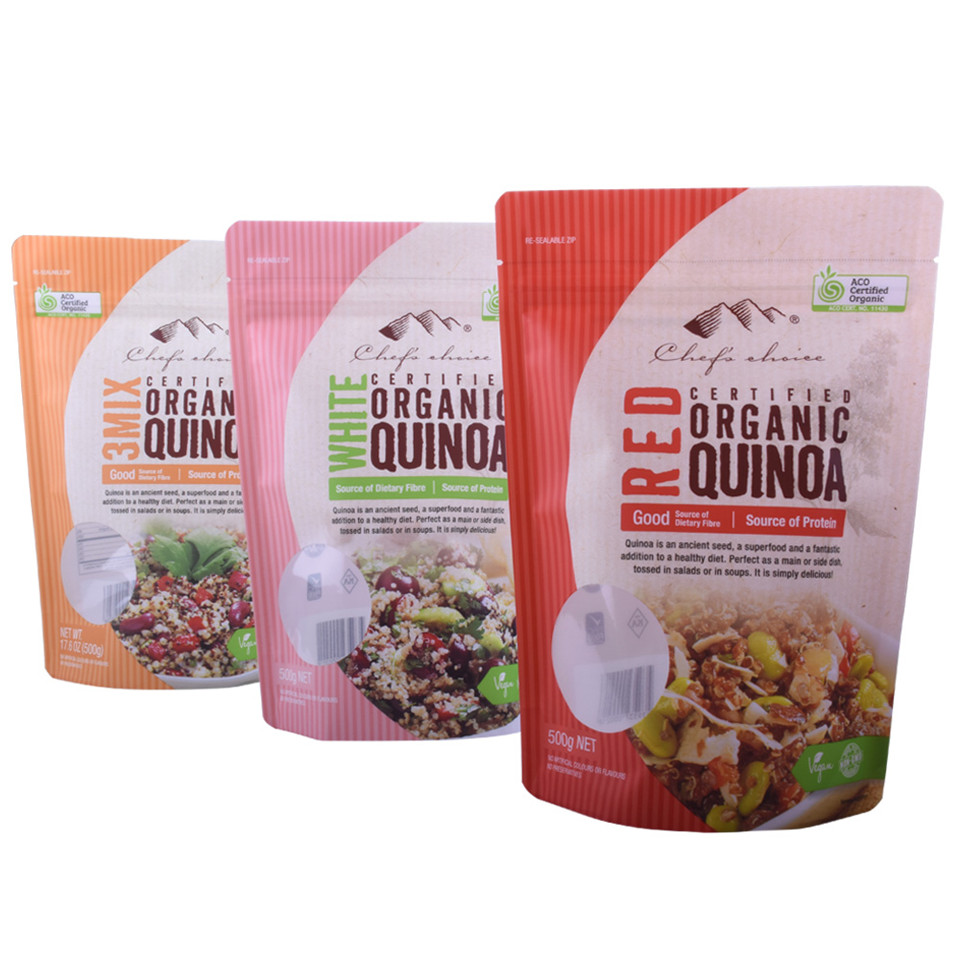 Custom Printed Eco Friendly Biodegradable Reclosable Zipper Bags Free Samples