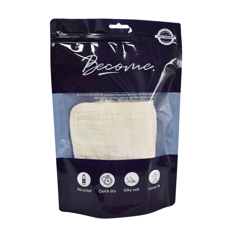 Recyclable Matte Black Perforated Plastic Barrier Bags with Printed Logo for Clothing