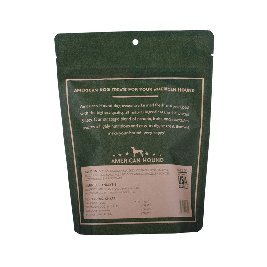 Laminated Low Carbon Footprint Raw Dog Food Recyclable Packaging with Bottom Gusset