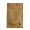 Compostable Resealable Kraft Paper Empty Coffee Tea Bags