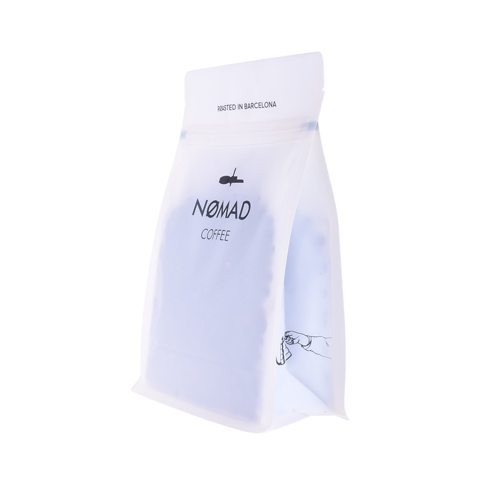 Home Compostable Coffee Packaging Bags with Resealable Zipper and Valve