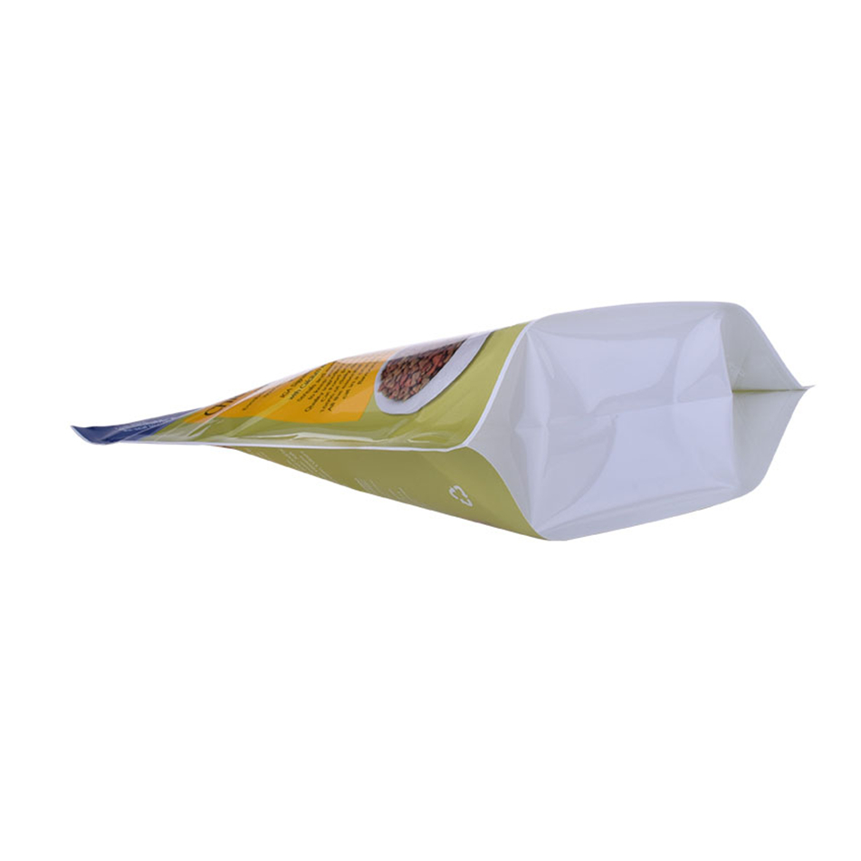 OEM Quad Seal Customs Pouch Pouch Polypropylène Zip Paper Sacs pour emballage alimentaire