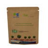 100% Home Compostable High Barrier Packaging Digital Printing Kraft Paper Bag Sachets