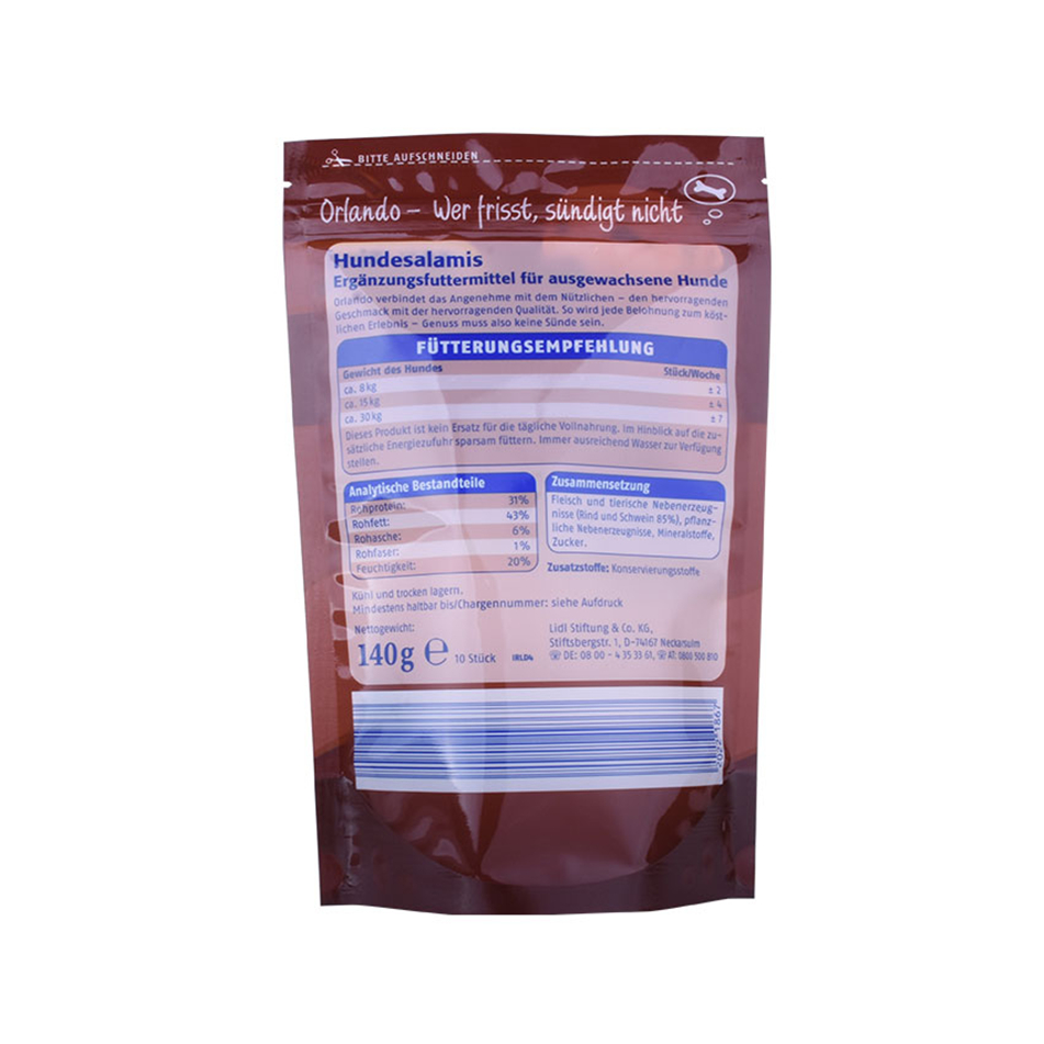 Custom Logo Varnishing Poly Packaging Polypropylene Flat Large Food Bag