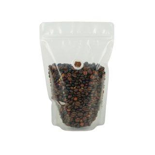 Carbon Negative Bio Based Sugarcane Material Recyclable Coffee Bag with Degassing Valve