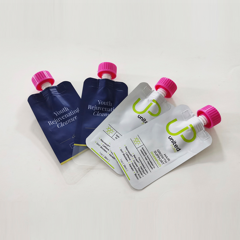 Maßgeschneiderte kinderbeständige Aluminiumfolie -Ausgabetasche für Shampoo & Conditioner -Verpackung