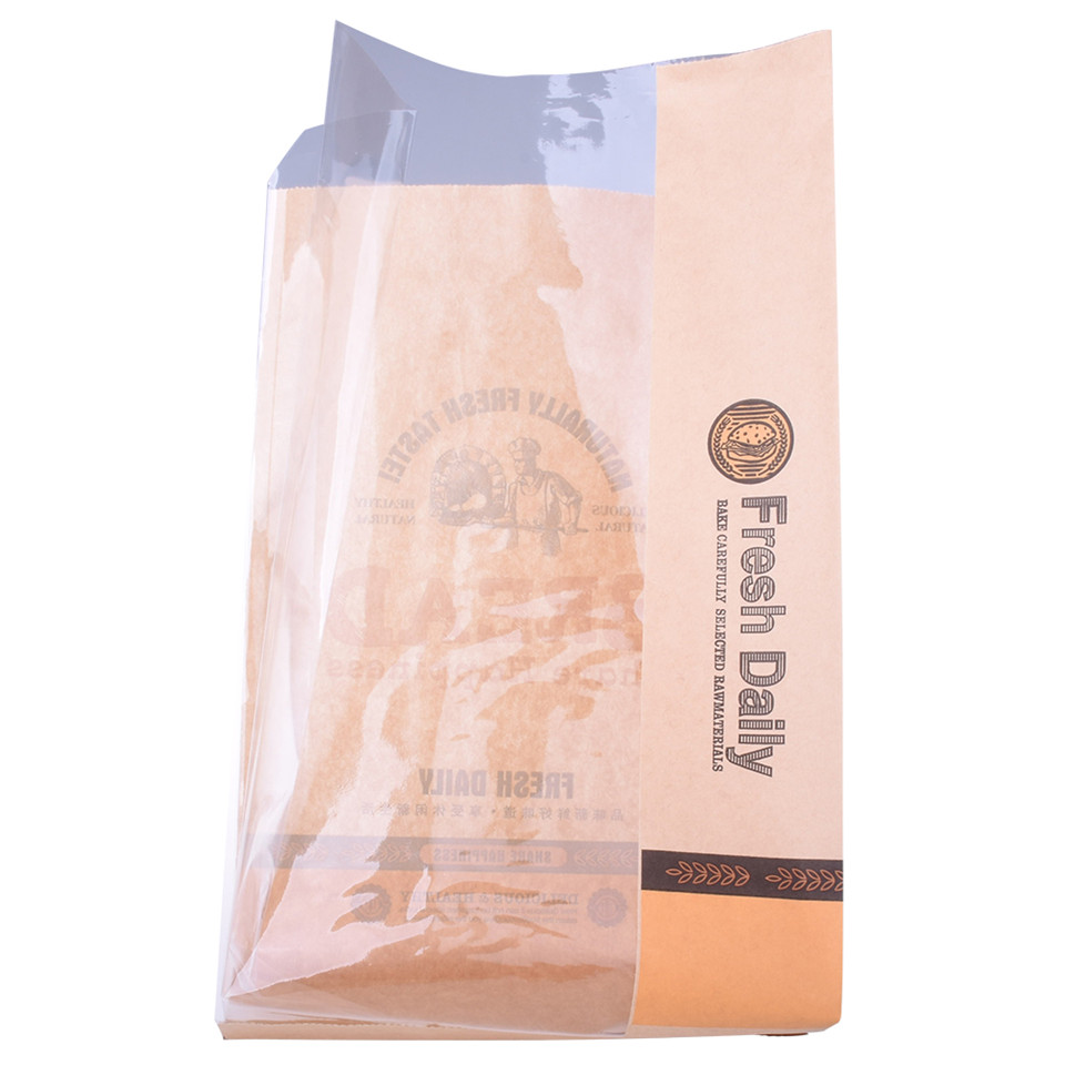 Compostable Biodegradable Flexible Packaging Block Bottom Bag Paper Bag China Product