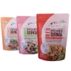 Ziplock Sustain Secondary Packaging Glossy Black Bag For Food Packing