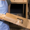 Banche di carta da forno a misura personalizzate ecologiche con finestra