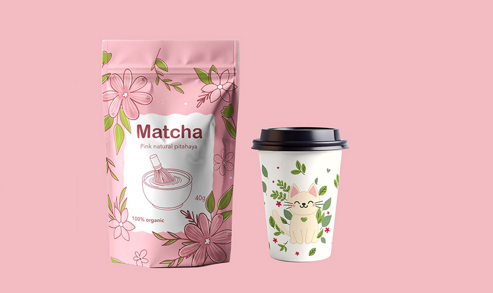recyclable matcha powder pouch