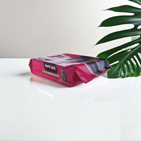 Eco Friendly Custom Design Printing Side Gusseted Large Cat Food Packaging