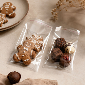 Crystal Clear Flap Seal Bags for Food
