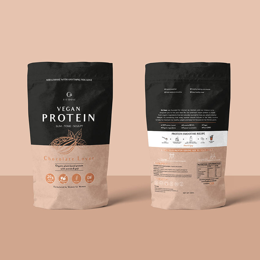 Custom Nutritional Protein Supplement Packaging Solution