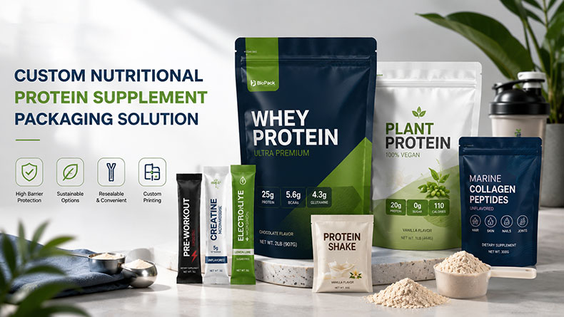 custom nutritional protein supplement packaging solution