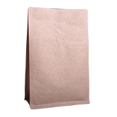 Brown Paper Flat Bottom Coffee Bags