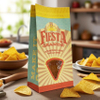 Recyclable SOS Bottom Paper Brown Bag Tortilla Chips