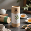 custom biodegradable cardboard cylinder packaging tubes for tea