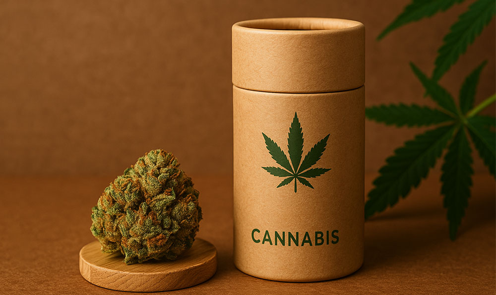 eco friendly paper tube packaging for cannabis
