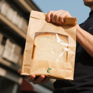 Kompostierbare SOS -Bottom -Papier -Brotbeutel SOS