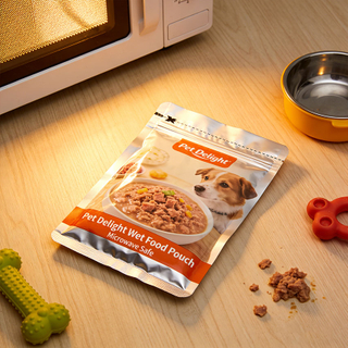 Flexible Microwavable Retort Pouches for Pet Food Meals