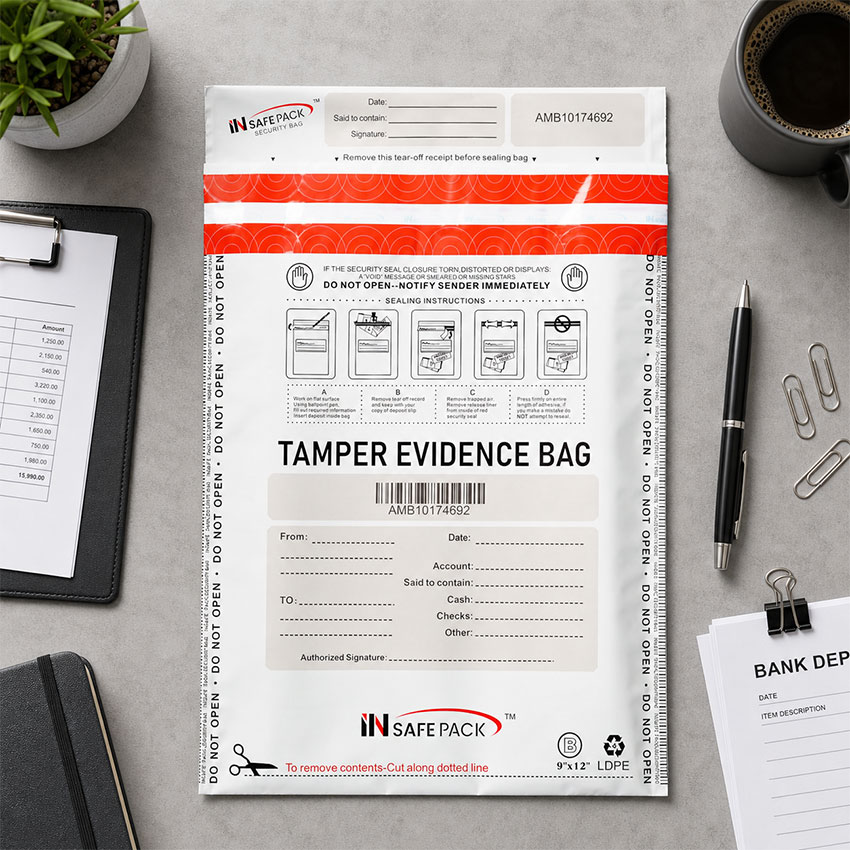 Tamper Proof Security Evidence Bags