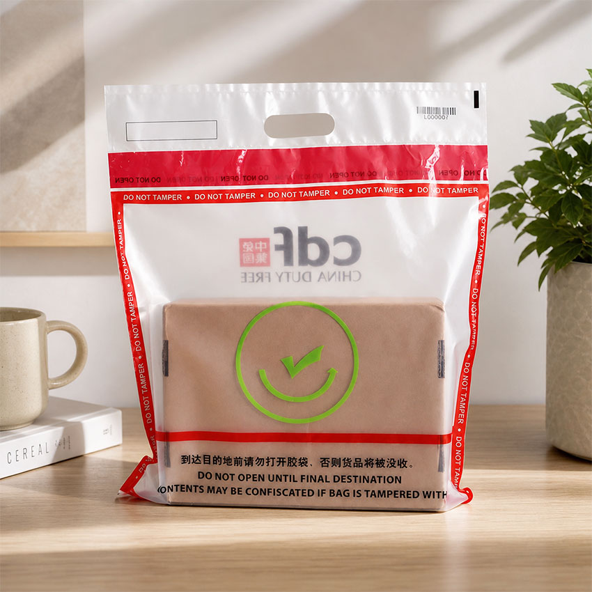 Airport Duty Free Plastic Security Tamper Evident Bag