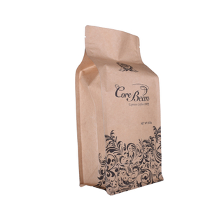 China manufacturer Compostable Biodegradable Material PLA Stand up Pouch for Coffee Packaging with Zipper with Valve