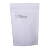 Compostable Stand Up Pouch Roasted Coffee Bean Flexible Packaging White Kraft Printed Bag